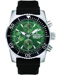 Revue Thommen - Taucher automatik chronograph uhr grün - Lyst
