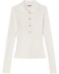 Ganni - Round-Neck Knitwear - Lyst