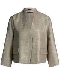 Windsor. - Blazer-Cardigan Van Katoenmix Met Sjaalkraag - Lyst