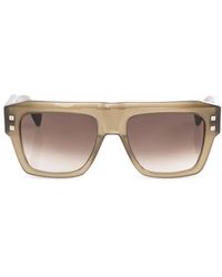 Balmain - Accessoires ,Bruin ,B-Scene Zonnebril - Lyst