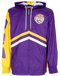 Mitchell & Ness - Fitness ,Paars ,Lsu Tigers Windbreaker Full Zip Paars - Lyst