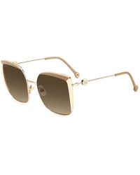 Carolina Herrera - Her 0111/s sonnenbrille, bei ivory gold/green shaded - Lyst