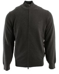 HUGO - Truien & Vesten ,Grijs ,Katoen Palano-L Vest - Lyst