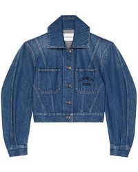 Givenchy - Jassen ,Blauw ,Katoen Cocoon Jacket - Lyst