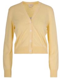 A.P.C. - Truien & Vesten ,Geel ,Katoen Cardigans - Lyst