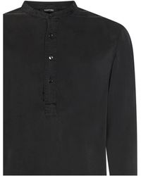 Tom Ford - Es Henley-Shirt mit Asymmetrischem Saum - Lyst