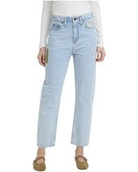 Ichi - Jeans ,Blauw ,Denim Cropped Jeans - Lyst