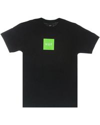 Huf - Essentials Box Logo Tee Schwarz - Lyst