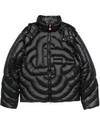 CASABLANCA - Jassen ,Zwart ,Nylon Monogram Quilted Puffer Jacket - Lyst