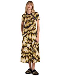 La DoubleJ - Kleedjes ,Veelkleurig ,Katoen Sporty Swing Jurk - Lyst