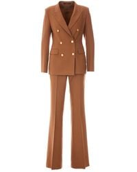 Tagliatore - Kostuums ,Bruin ,Wol Double-Breasted Suit - Lyst