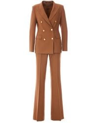 Tagliatore - Kostuums ,Bruin ,Wol Double-Breasted Suit - Lyst