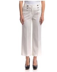 Liu Jo - Broeken ,Wit ,Polyester Button-Up Suit Broek - Lyst