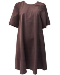 Kaos - Kleedjes ,Bruin ,Katoen Boxy Katoenen Jurk - Lyst