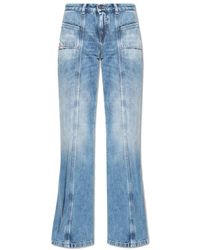 DIESEL - Jeans pierna ancha azul - Lyst