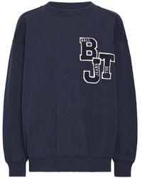 Ball - Hoodies & Sweatvesten ,Blauw ,Letter Patch Sweater - Lyst