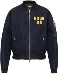 DSquared² - Bomberjack Met Geborduurd Logo - Lyst