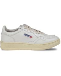 Autry - Leder-Sneakers Mit Front-Mikroperforationen - Lyst