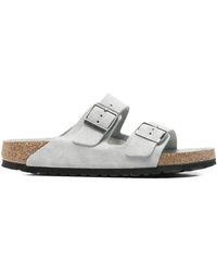 Birkenstock - Arizona Soft Footbed Suede Leather Pure Sage Tonal - Lyst