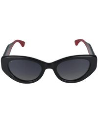 Gucci - Cat-Eye-Sonnenbrille Mit Web-Detail - Lyst