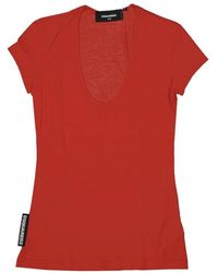 DSquared² - Baumwoll-T-Shirt - Lyst