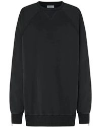 Halfboy - Hoodies & Sweatvesten ,Zwart ,Katoen Oversized Zip Sweatshirt - Lyst