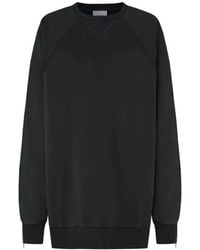 Halfboy - Hoodies & Sweatvesten ,Zwart ,Katoen Oversized Zip Sweatshirt - Lyst