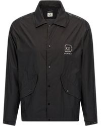 C.P. Company - Schwarzes Overshirt The Metropolis Series - Lyst