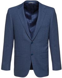 Canali - Jassen ,Blauw ,Wol Impeccabile Wollen Pak - Lyst