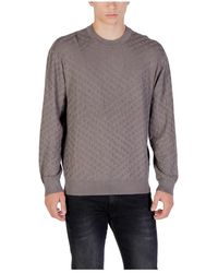 ARMANI EXCHANGE - Round-Neck Knitwear - Lyst