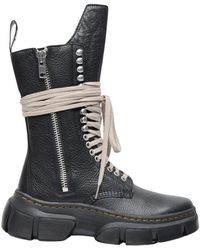 Rick Owens - Shoes > boots > lace-up boots - Lyst