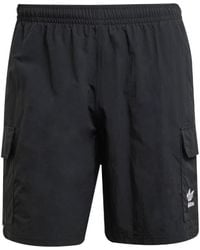 adidas - Fitness ,Zwart ,Trefoil Essentials Woven Cargo Shorts - Lyst