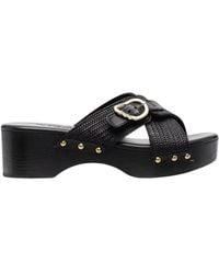 Ancient Greek Sandals - Sandalias planas negras y elegantes - Lyst