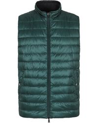 Herno - Jassen ,Groen ,Nylon Omkeerbaar Nylon Gilet - Lyst