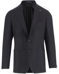 Tagliatore - Enkelrijige Wollen Jas - Lyst
