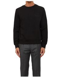 Etro - Truien & Vesten ,Zwart ,Katoen C-Neck Sweatshirt - Lyst