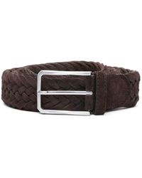 Canali - Brauner gürtel mit verstellbarem design - Lyst