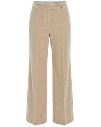 Brunello Cucinelli - Broeken ,Katoen Corduroy Straight-Leg Broeken - Lyst