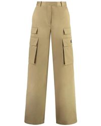 Versace - Wide-Leg Cargo Broek - Lyst