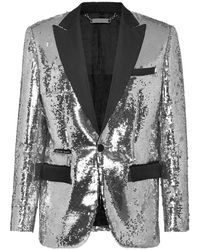 Philipp Plein - Jassen ,Grijs ,Polyester Blazer Lord Fit - Lyst