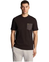 Lyle & Scott - T-shirt con tasche a contrasto - Lyst