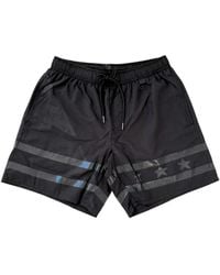 Iceberg - Schwarze Badeshorts Mit Taschen - Lyst