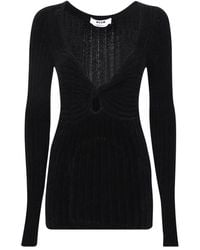 MSGM - Round-Neck Knitwear - Lyst