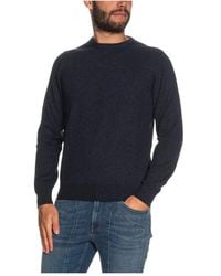 Gran Sasso - Truien & Vesten ,Zwart ,Wol Paricollo Crew Neck - Lyst