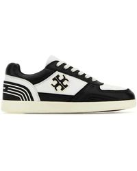 Tory Burch - Sneakers clover court in pelle - Lyst