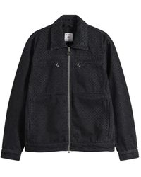CASABLANCA - Jassen ,Zwart ,Denim Monogram Denim Jacket - Lyst