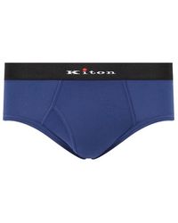 Kiton - Logo-Taille Slips - Lyst