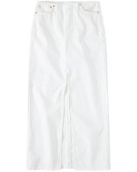 Closed - Rokken ,Wit ,Denim Denim Maxi Rok - Lyst