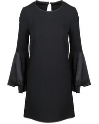 P.A.R.O.S.H. Satin Mini Dress - Zwart