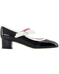 CAREL PARIS - Schoenen ,Zwart ,Leer Zwarte Lakleren Bow Pumps - Lyst